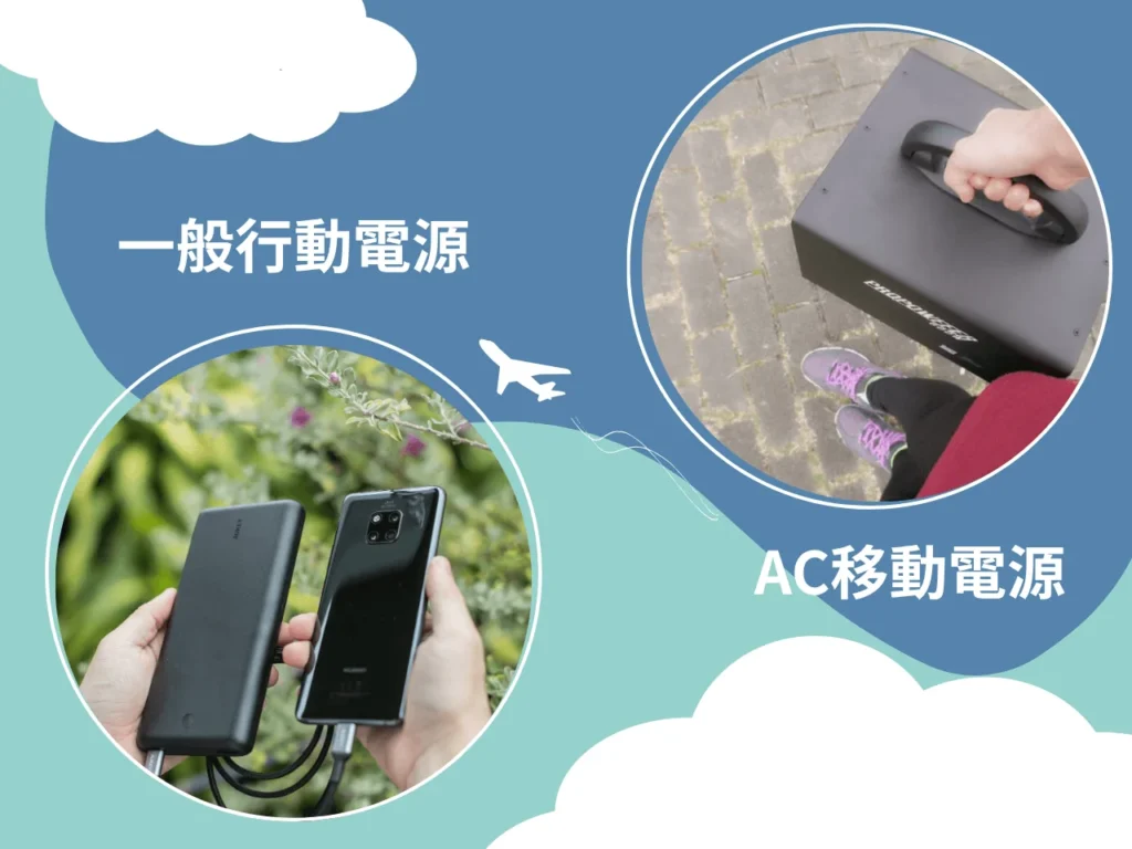 AC移動電源vs行動電源大小差異