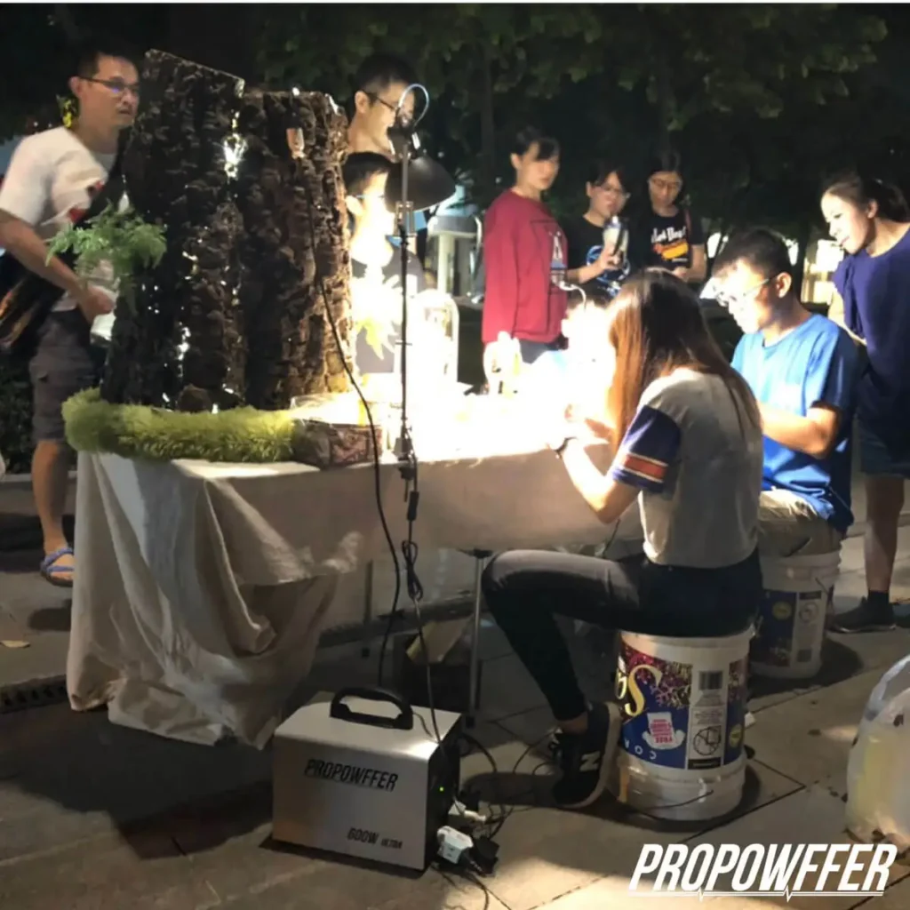 擺攤，戶外展覽燈光電源
