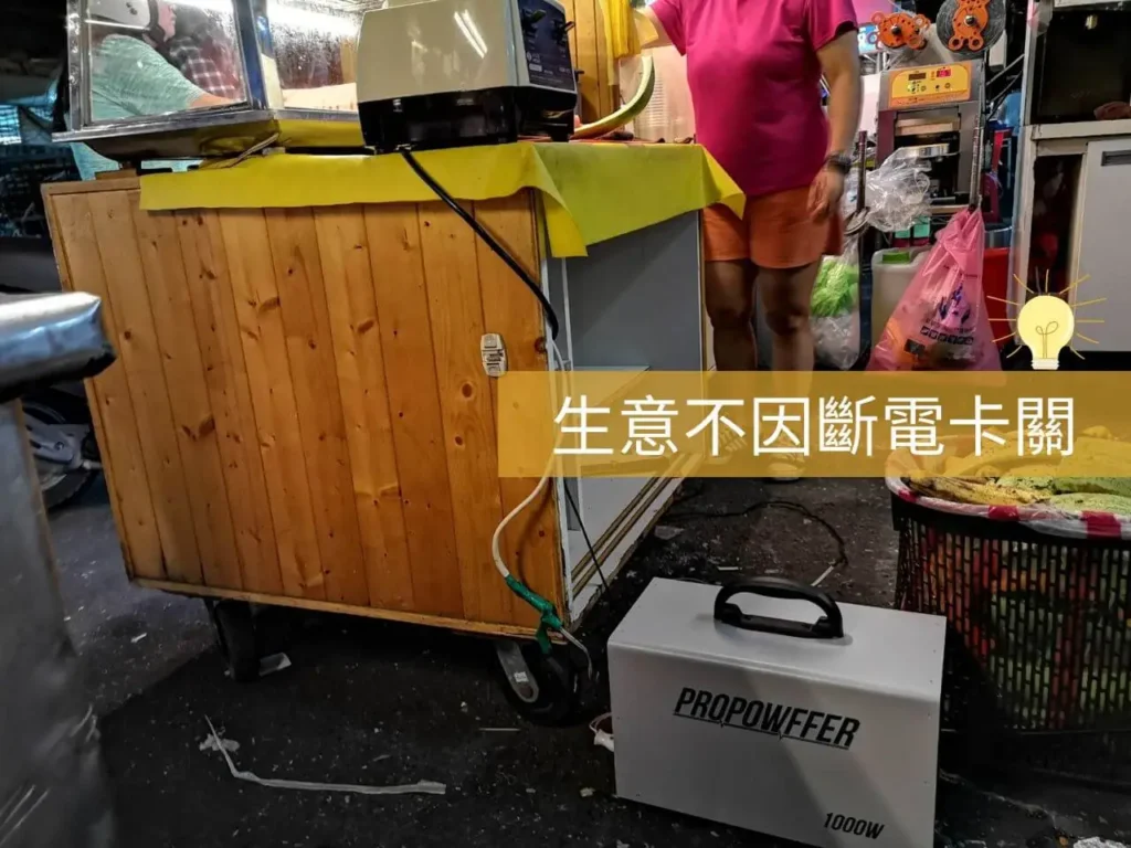 夜市燈火穩定閃亮